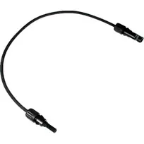 DIVERSE Solar Extension Cable 6mm², MC4 Male to Female, 1 Meter, Black