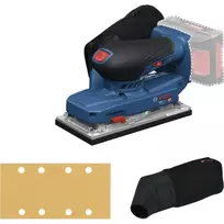 BOSCH POWERTOOLS GSS 18V-18 Professional Solo belaidis orbitinis šlifuoklis, 18V (mėlynas/juodas, be akumuliatoriaus ir įkroviklio, L-BOXX dėkle)