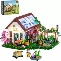 Lumibricks Indoor Greenhouse su Full Spectrum LED auginimo šviesa, hidroponine sistema, 6 augalų kapsulėmis, 2,5L vandens talpa, balta