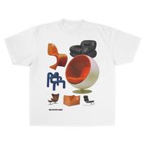 Vintage 90s Mid Century Chairs Graphic Tee S