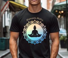 Namaste Mofos Tee - Edgy Yoga Vibes - Gift for the Fearless Yogi - Mingle Tradition with Sass 4XL