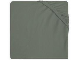 Jollein trikotažinė paklodė su guma Jersey Ash Green 60x120