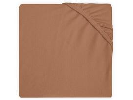 Jollein trikotažinė paklodė su guma Jersey Caramel 60x120