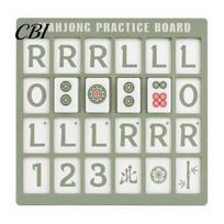 PLA Mahjong Training Board 3D Printed Practice Board, Solo Trainer with RLO Charleston Guide American Accessory & 24 Slots, Aid for Beginners mėtų žalios spalvos