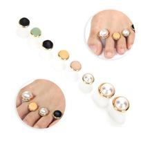 8pcs Washable Reusable Soft Silicone Pedicure Toe Separator  Pedicure Care A