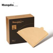 Mongdio Coffee Filter Paper V60 Drip Coffee Filter Paper for Pour-Over Brewing, V-Shaped Filter Cup for 1-2 Servings, 100 Pieces