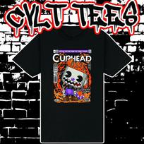 Men's and Women's T-shirts Cuphead Comic Book Cover style Tee ~ 100% Cotton XXXL
