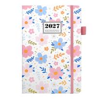 12 Months 2027 Schedule Planner Notepad Flower Design Office Work Planner  Travel Style C