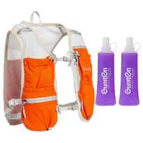 Quick Dry Running Hydration Vest with 2pcs 250ml Water Bottle for Men Women, Lightweight Water Backpack for Rave