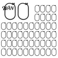 Plastic Curtain Hooks 50/100Pcs Gazebo Hook, Heavy Duty Mosquito Netting Track Black for Outdoor Hotel, Accessories Durable 50pcs A