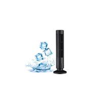 (Black) Mini Portable USB Tower Fans Cool Cooler Bladeless Air Conditioner Room Summer juoda