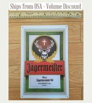 Jagermeister Sign Jager Sign Jager Metal Sign Jager Tin Sign Jagermeister ArtAluminum 20x30cm（7.8x11.8inch）