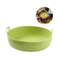 Universal Air Fryers Silicone Liner Promotes Even Cooking And Easy Releases Of Food Cooking Dish Suitable For Dishwasher žalia