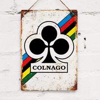 HD Metalinis skardinis ženklas Vintage Colnago dviračio logotipas Plakatas Sienų dekoras Garažui Vyro urvui Namų barui Dekoras 20x30cm（7.8x11.8inch）