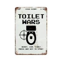 HD Metalinis skardinis ženklas Juokingas vonios kambario sienos dekoras Retro Tualeto Humoras WiFi Nusiplauti rankas Ženklas Tualetui Barui Kavinei 20x30cm（7.8x11.8inch）