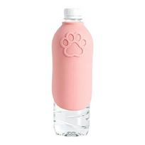 Ergonomic U Shape Silicone Water Feeder Leakproof Dog Travel Water Bottle Suitable for Dog During Travel and Hikes rožinė