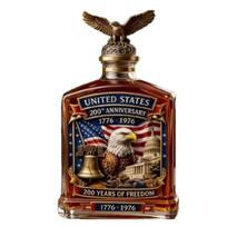 Collectors Gift 250 Years American Commemorative Whiskeys Decanter Patriotic Glass Liquor Bottle for Home Or Party 1