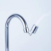 Aérateurs,Filtre universel d'éclaboussure, robinet d'aérateur pivotant, rotation de l'eau à 720 ° - Type 1 Pc with Adapter