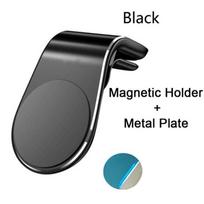 Support magnétique pour Smartphone de voiture, support pour téléphone pouces, Type L, Clip pour voiture support de - Black - ARIE310
