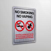Vintage No Smoking  Vaping Iron Sign  pc Rustic Prohibition Wall Decor Durable Metal Outdoor Signage Country Style Decor 20x30cm（7.8x11.8inch）