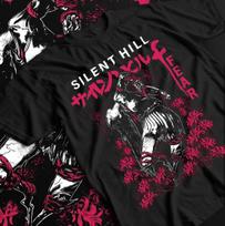 Silent Hill Resident Evil T-Shirt, Horror Game Fan Gift Graphic Tee, Gift Shirt. XL