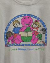 Barney & Friends PBS Promo T-Shirt White XXL S