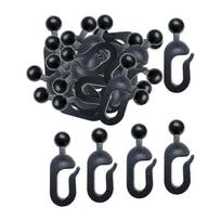 56Pcs Hooks for Gazebo Curtains Accessories Hotel Outdoor Professional Black