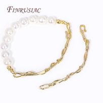 3 Types 18K Real Gold Plated Irregular Branch Shape Half Bracelet Connecting Rod Hooks  DIY Handmade Jewelry Pearl Accessories 1 Piece