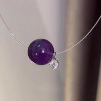 Female Light Luxury Niche Collarbone Necklace ametistas