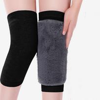 Women Men Cold Leg Arthritis Kneepad Sports Cycling Skiiing Leg Protector 1 Pair Winter Warm Knee Pads Rabbit Fur Leg Warmers One Size