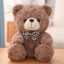 25cm Cute Cartoon Little Teddy Bear Plush Toys Stuffed Soft Animals Dressing up Doll For Girls Kids Nice Surprise Birthday Gifts šviesiai ruda spalva