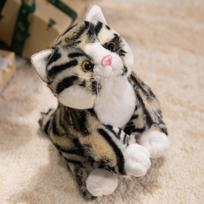 New Cute Teddy Bear Doll Holding Heart Stuffed Soft Realistic Cats Plush Toys Birthday Christmas Gift Lovely Toy