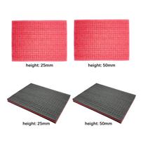Tool Box Foam Universal 15.75x11.81inch Shadow Insert Cushion Liner Sheet for Jewelry Drawer Transporting Game Boxes Crafts black red 2.5cm