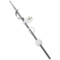 Extended 20cm Sink Pivot Rod Durable Stainless Steel Bathroom Drain Stopper Sink Drainer Part Colander Strainer Kitchen Bar (Silver,20.00X2.50X1.50CM) sidabras