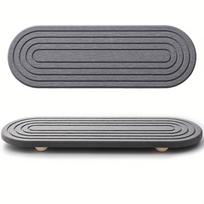 1pcs Mouthwash Cup Tray Kitchen Bathroom Countertop Absorbent Stone Tray Quick Drying Sink Rack Water Absorbing Sink Pad 30x10cm pilka