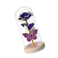 Valentines Day Gifts for Her Rose Butterfly in Glass Dome for Graduation Mothers Day Valentine's Day Engagement Girlfriend
