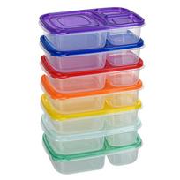 Food Storage Containers 3-Compartment Lunch Storage Box School Food Container For Home Office Camping Picnic School Restaurant