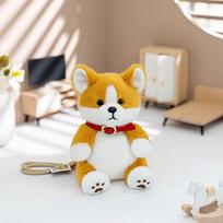 15/22cm palm treasure corgi doll simulation stuffed plush toy hand doll cartoon cute pillow funny child gift doll at home