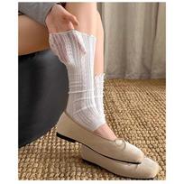 Women Summer Thin Twisted Mesh Breathable Ruffle Leg Warmers Paired with Knee High Boots Ballet Stamped Foot Pile Up Leg Covers One Size