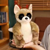 Simulation Wild Lemur Plush Toys Lovely Stuffed Animals Soft Realistic Monkey Plushies Doll Baby Accompany Pillow for Kids Gifts 24cm