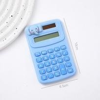 8 Digits Cute Mini Portable Digit Calculator Cartoon Animal Lightweight Cartoon Cute Calculator Candy Color Small Do Office Work