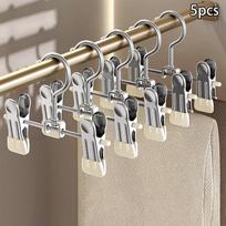 5Pcs Adjustable Stainless Steel Shoe Rack Pants Folder Boot Hanger Holder