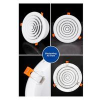 Adjustable Round Air Vent Grille With Dust Filter Mesh ABS Fastener For Home Living Room Bedroom Kitchen Ventilation System China Mainland