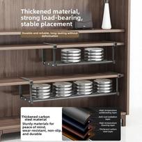 Extendable Hanging Shoe Rack With Tiered Carbon Steel Shelves For Closet Or Cabinet Storage Space-Saving Organizer Shelves China Mainland