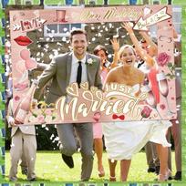 FTS Bride To Be Photo Props With Photo Frame Selfie Prop Bachelorette Party Decoration Wedding Photo Kit Rose Gold