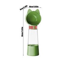 2-in-1 Portable Leak Proof Dispenser Dog Water Bottle Travel Dog Bowls For Puppy Walking Hiking Car Beach Outdoor Camping žalia