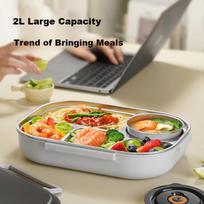 Large Capacity Stainless Steel Lunch Box for s, Adults, Office Workers, Instant Noodles, Meal Tray, Children's Plate