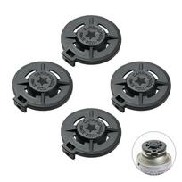 Campingmoon Propane Tank Cap - 4 Pieces Lightweight Sealed Gas Cylinder Cover for Outdoor Camping (Black,S&Covers) juoda