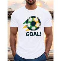 European sizes Printed Football Jersey, Men'S T-Shirt, Summer Casual Short Sleeve Top Men'S Sports T-Shirt S balta