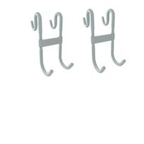 Over the Door Hooks, Adhesive-Free Double Sided Hooks for Bathroom Glass Door, Kitchen, S Hooks, 2 Pack one size balta